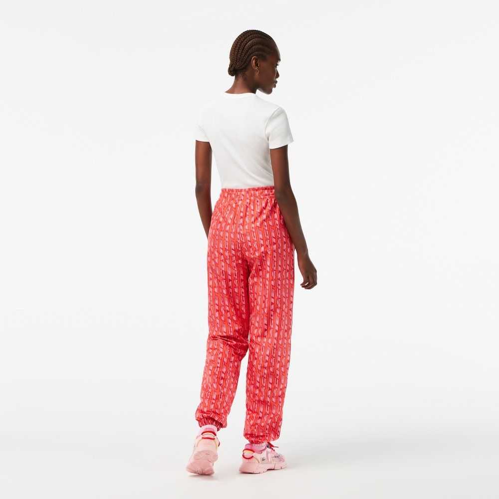 Lacoste Track Pants with Logo Print Orange / Red / Pink | FBY-623048