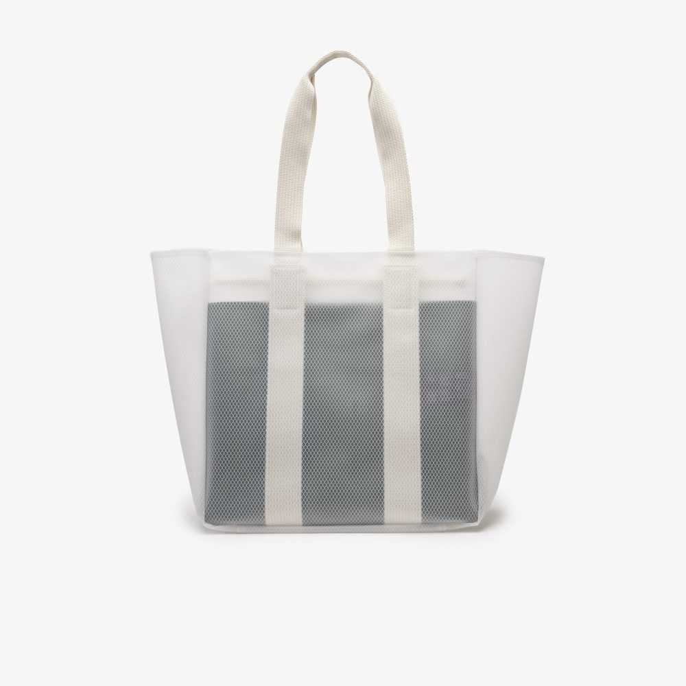 Lacoste Transparent Tote Transparent Blc Estragon | GSL-135849