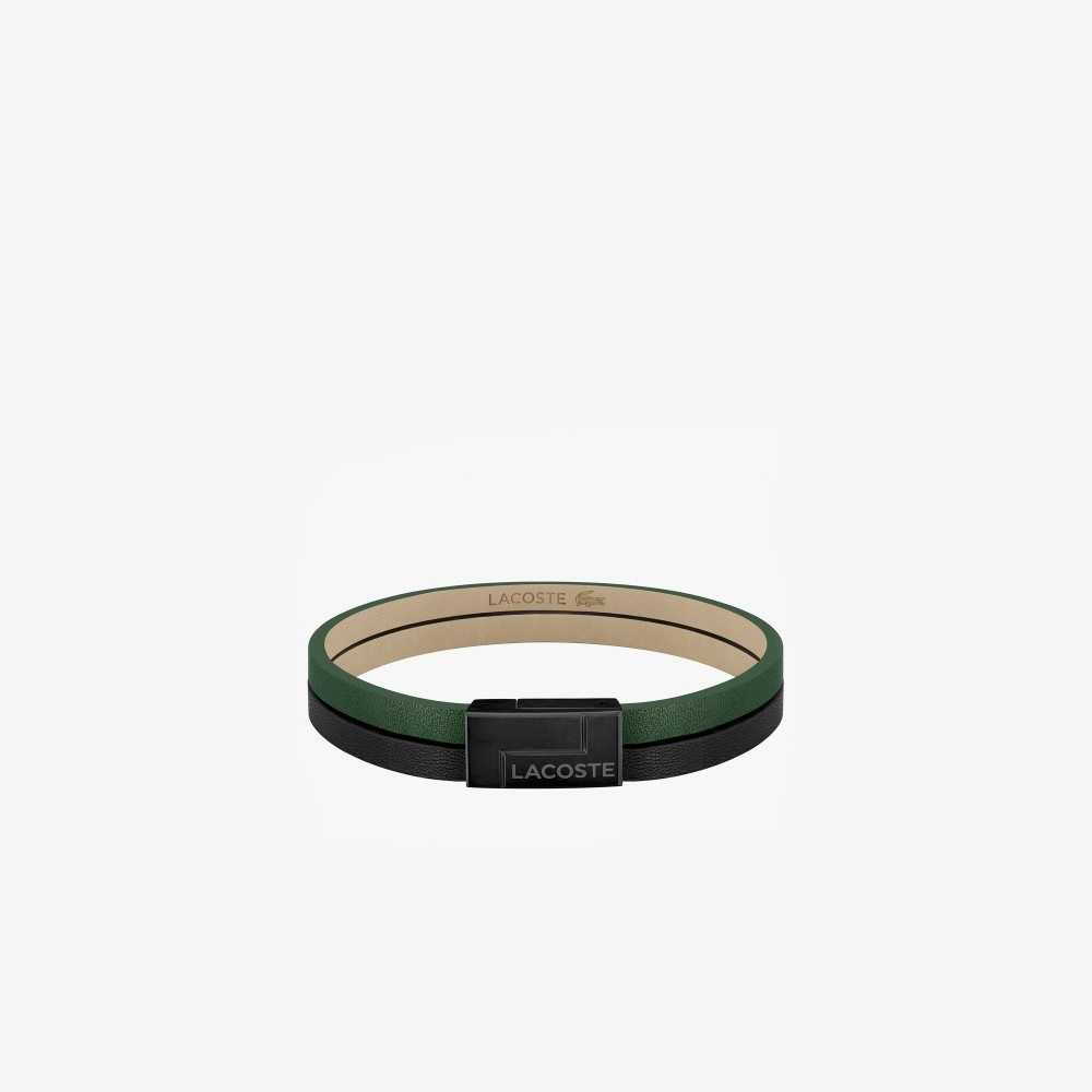 Lacoste Traveler Bracelet Green And Black | HJX-962438