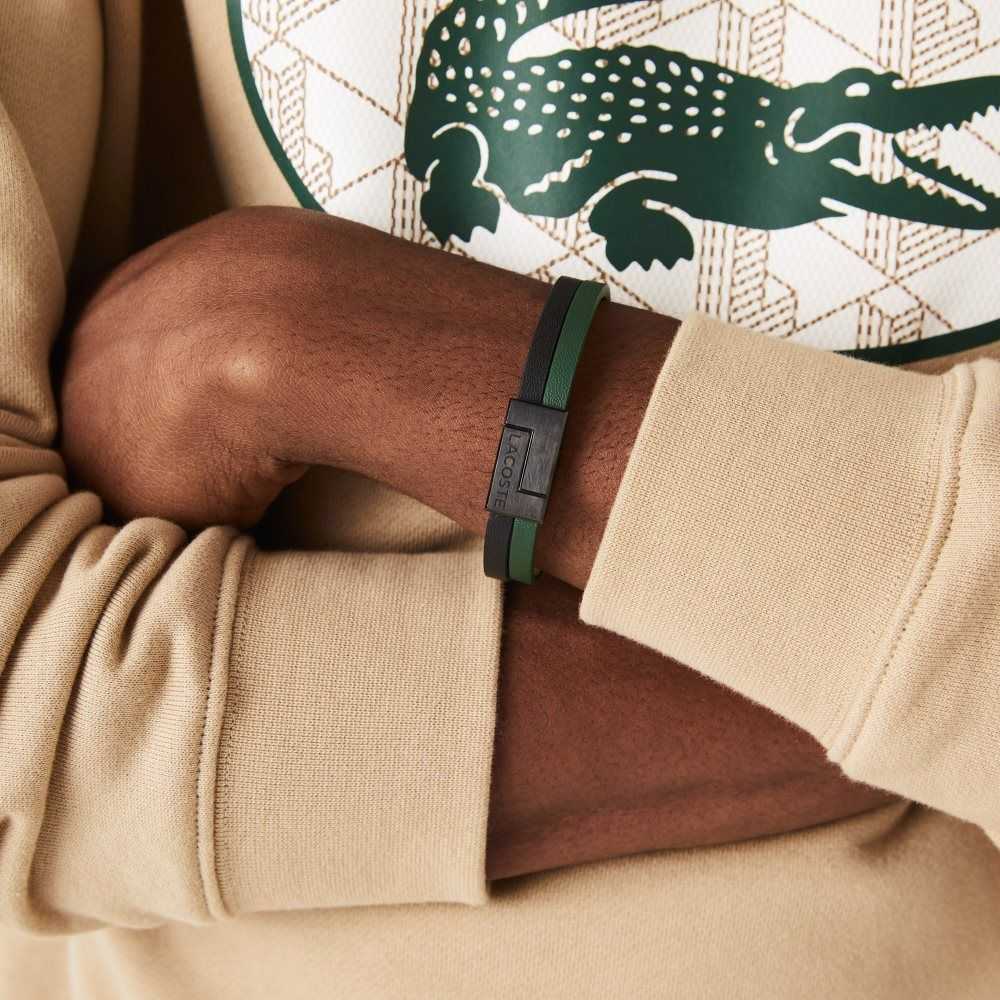 Lacoste Traveler Bracelet Green And Black | HJX-962438