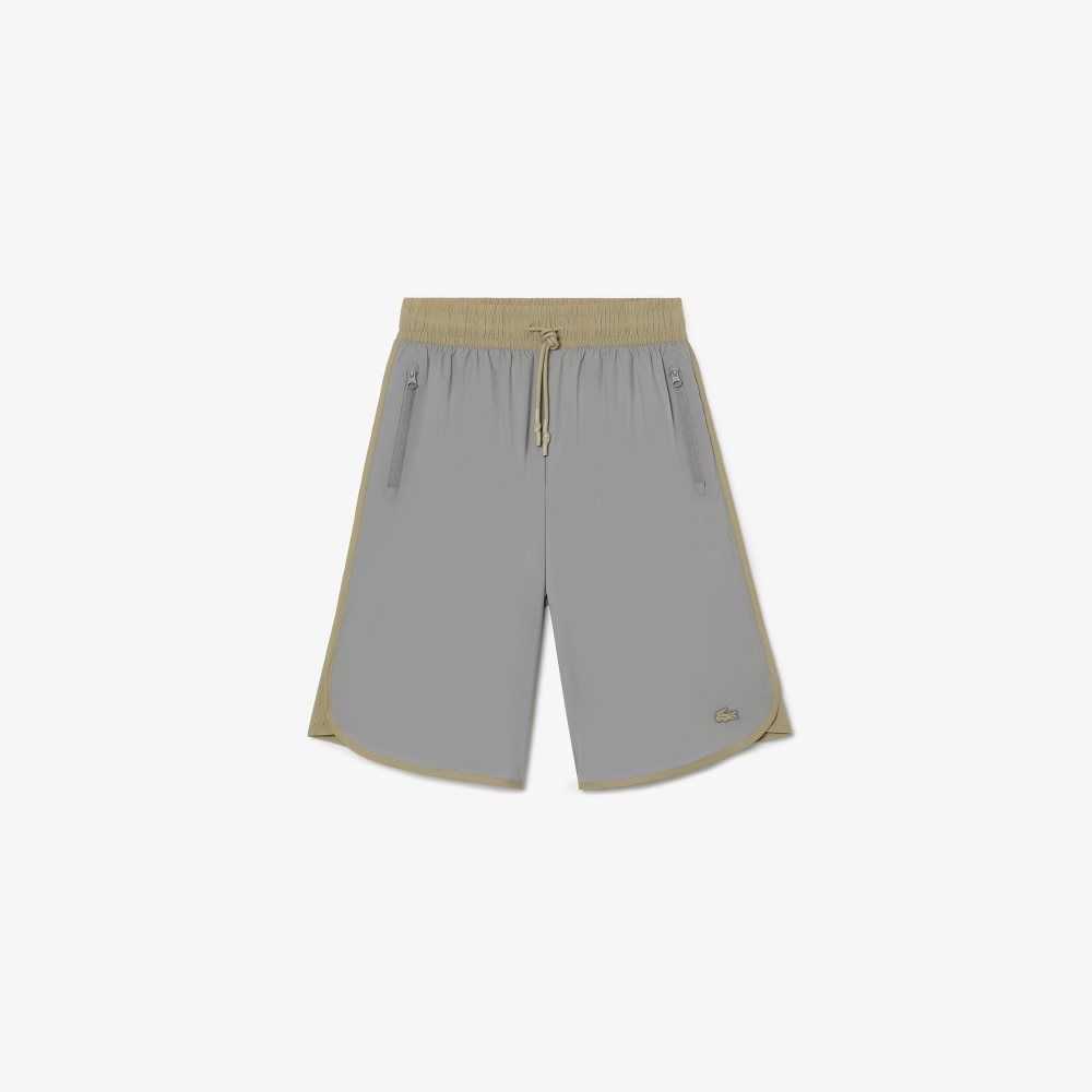 Lacoste Two-Tone Bermuda Shorts Grey / Beige | NOE-285769