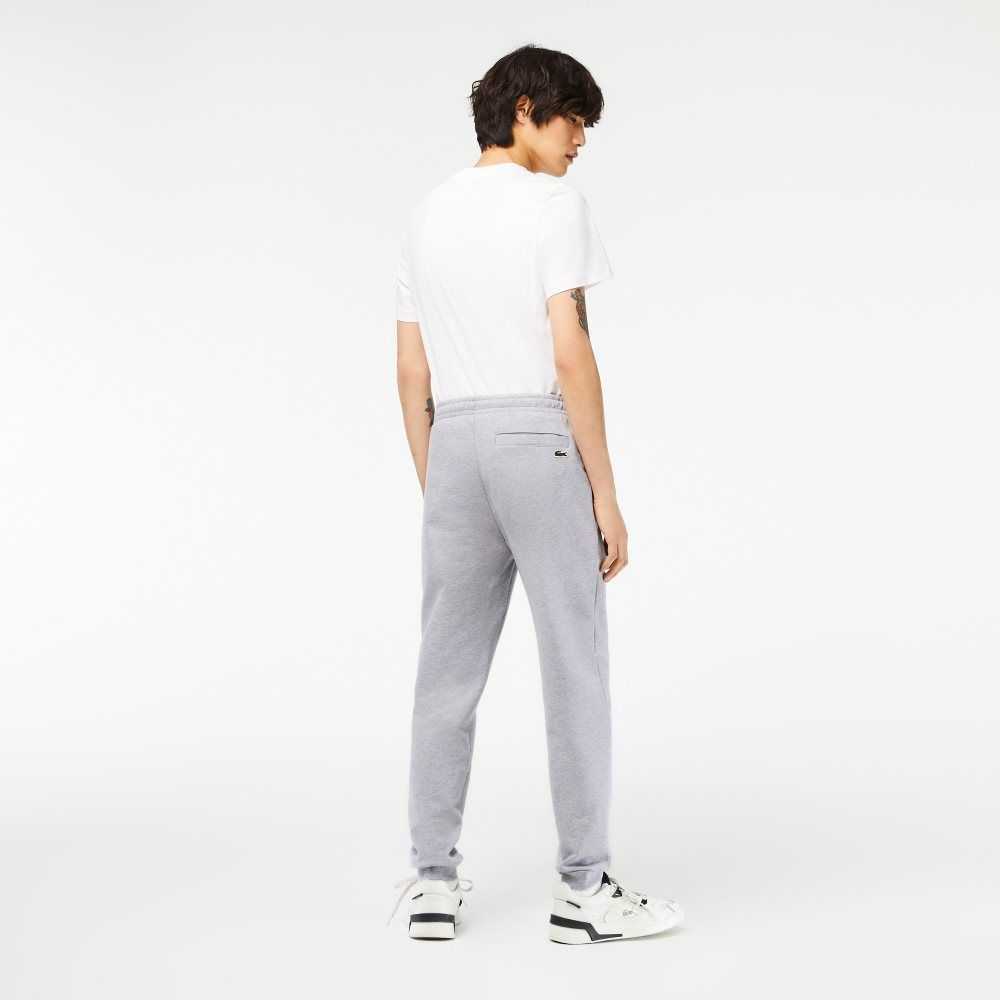 Lacoste Unbrushed Fleece Track Pants Grey Chine | DZN-574380