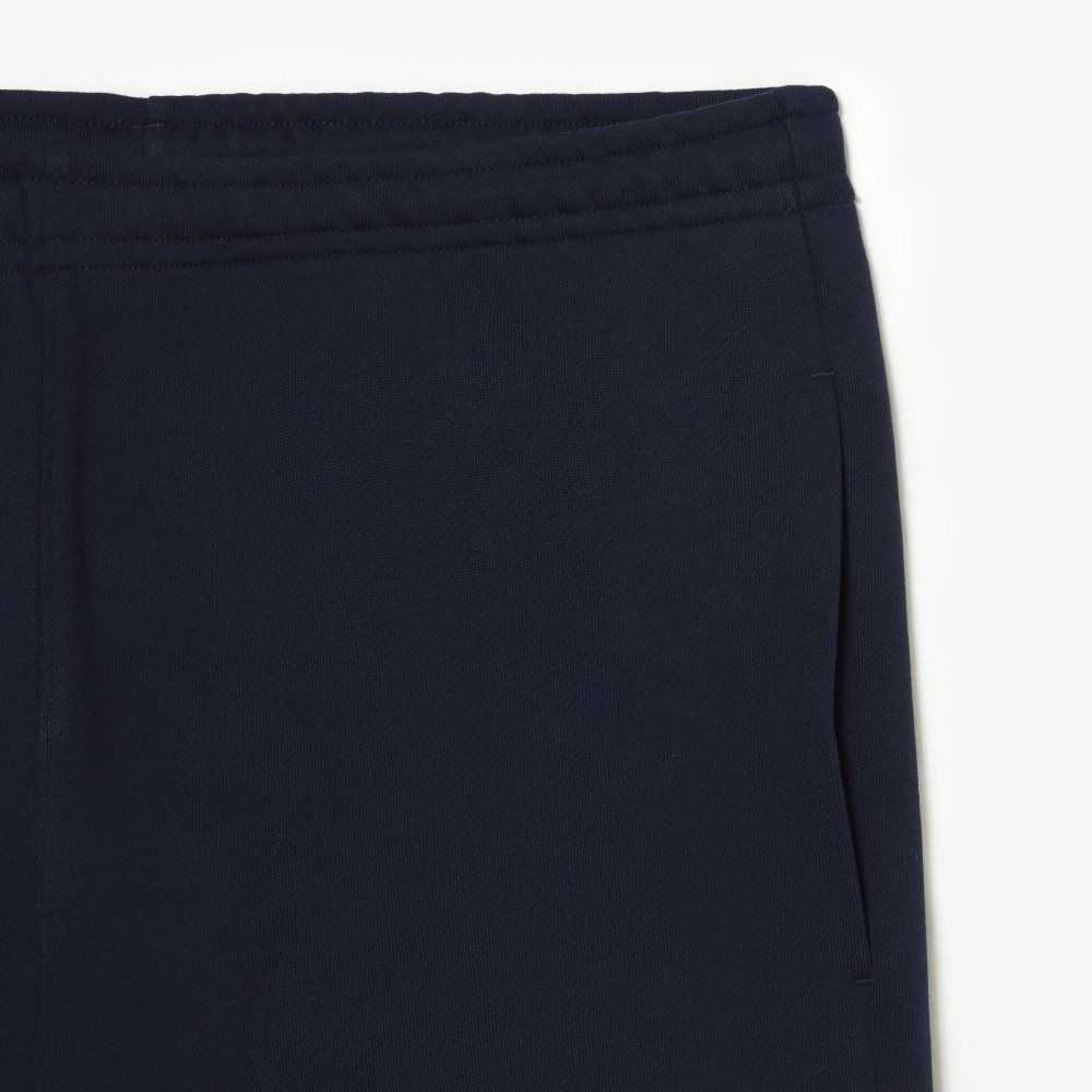 Lacoste Unbrushed Fleece Track Pants Navy Blue | QTZ-186375