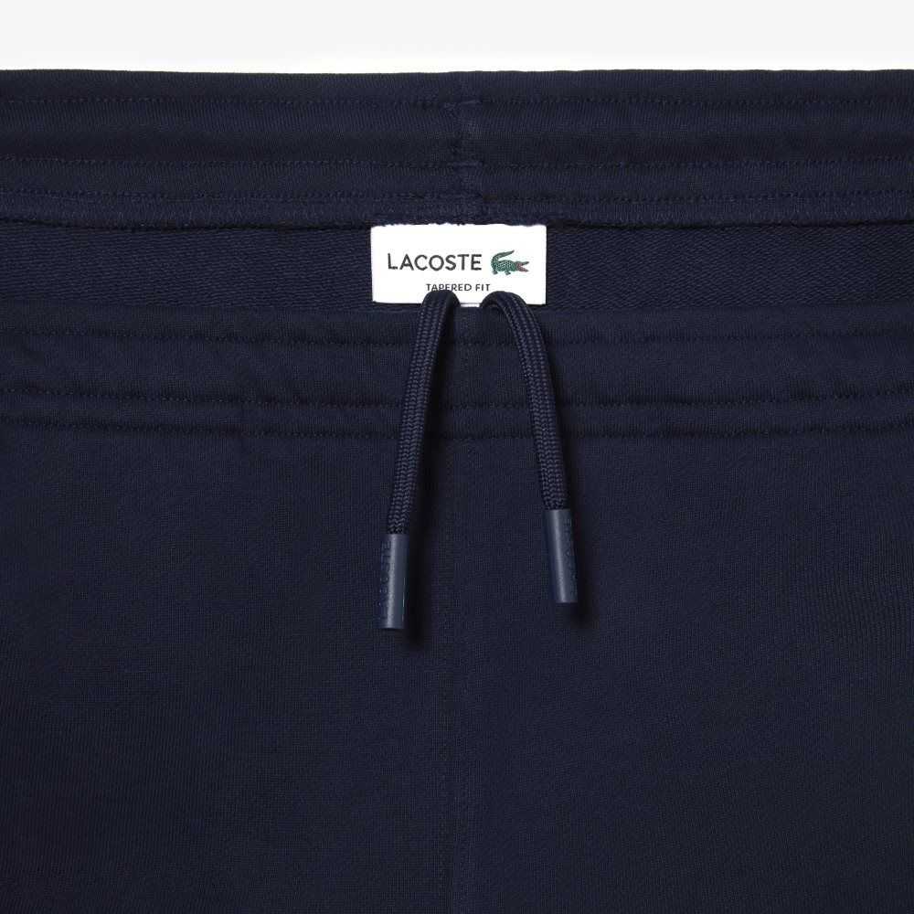 Lacoste Unbrushed Fleece Track Pants Navy Blue | QTZ-186375