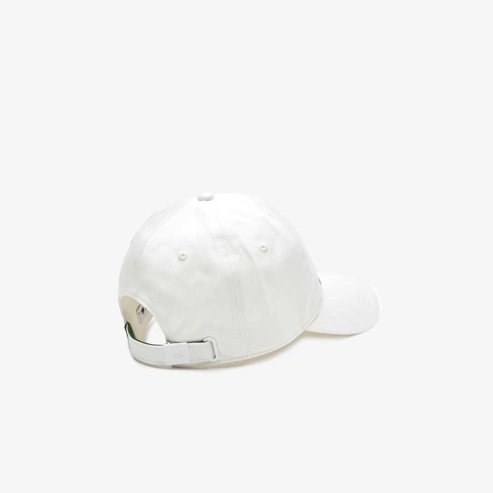 Lacoste Vintage Croc Print Cap White | KBY-793164