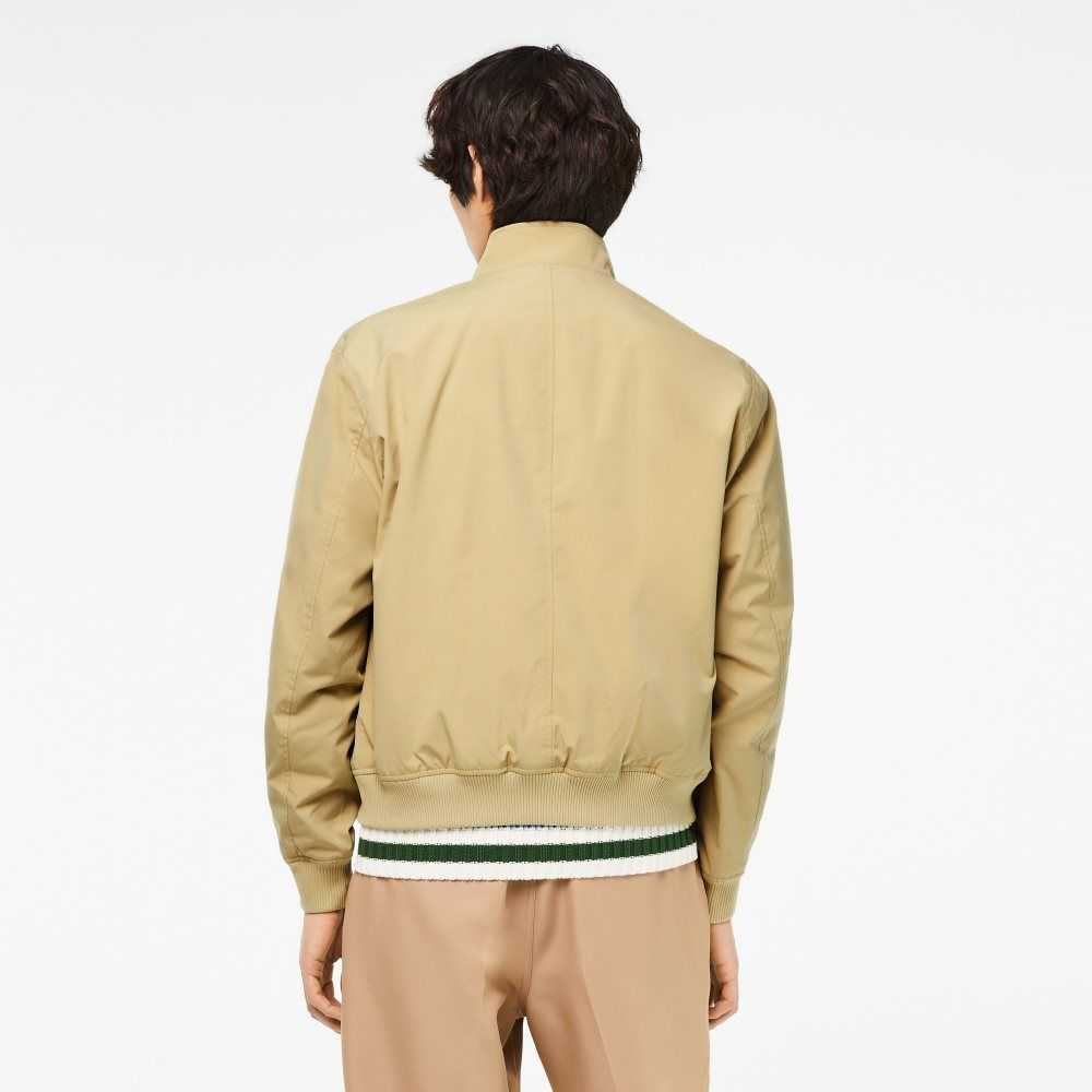 Lacoste Water-Repellent Light Twill Jacket Beige | SKG-275380