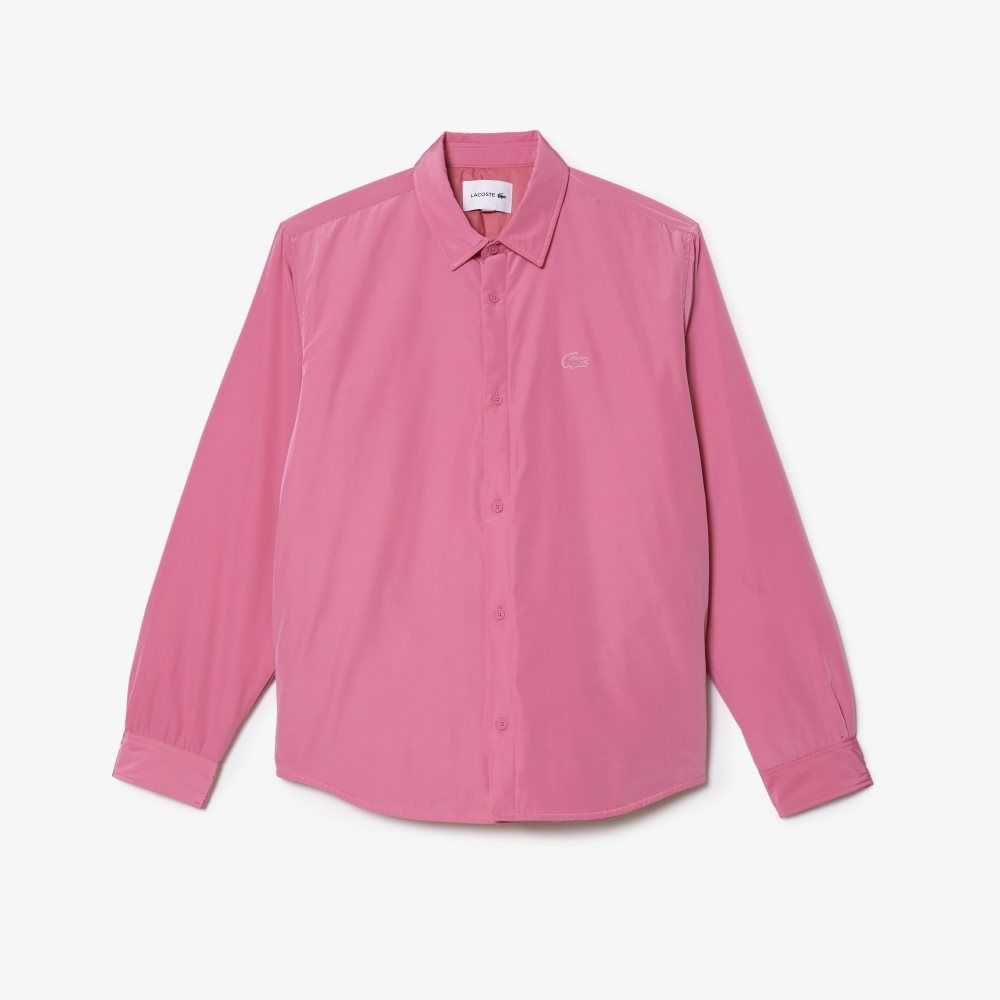 Lacoste Water Repellent Overshirt Pink | SFQ-785432