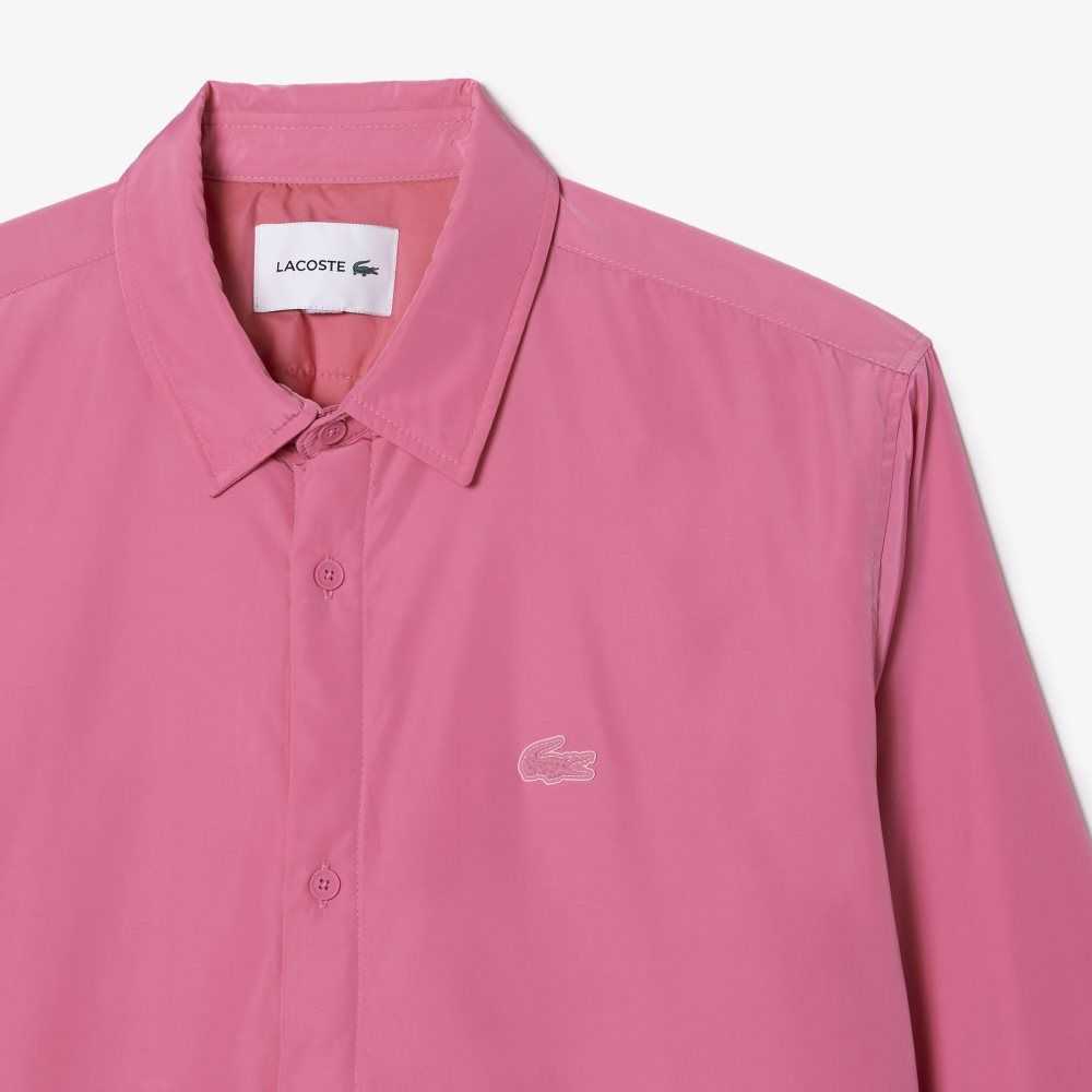 Lacoste Water Repellent Overshirt Pink | SFQ-785432