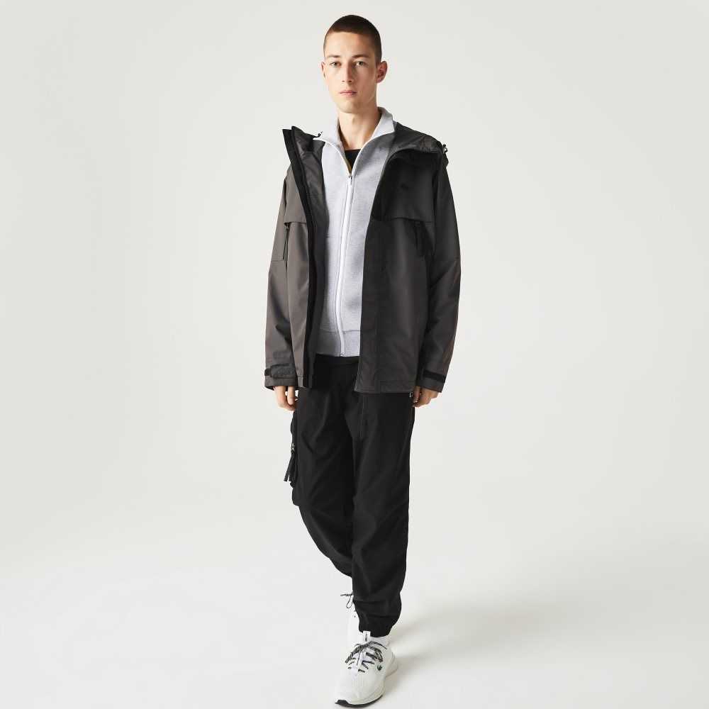 Lacoste Water-Repellent Parka Black | JSH-832956