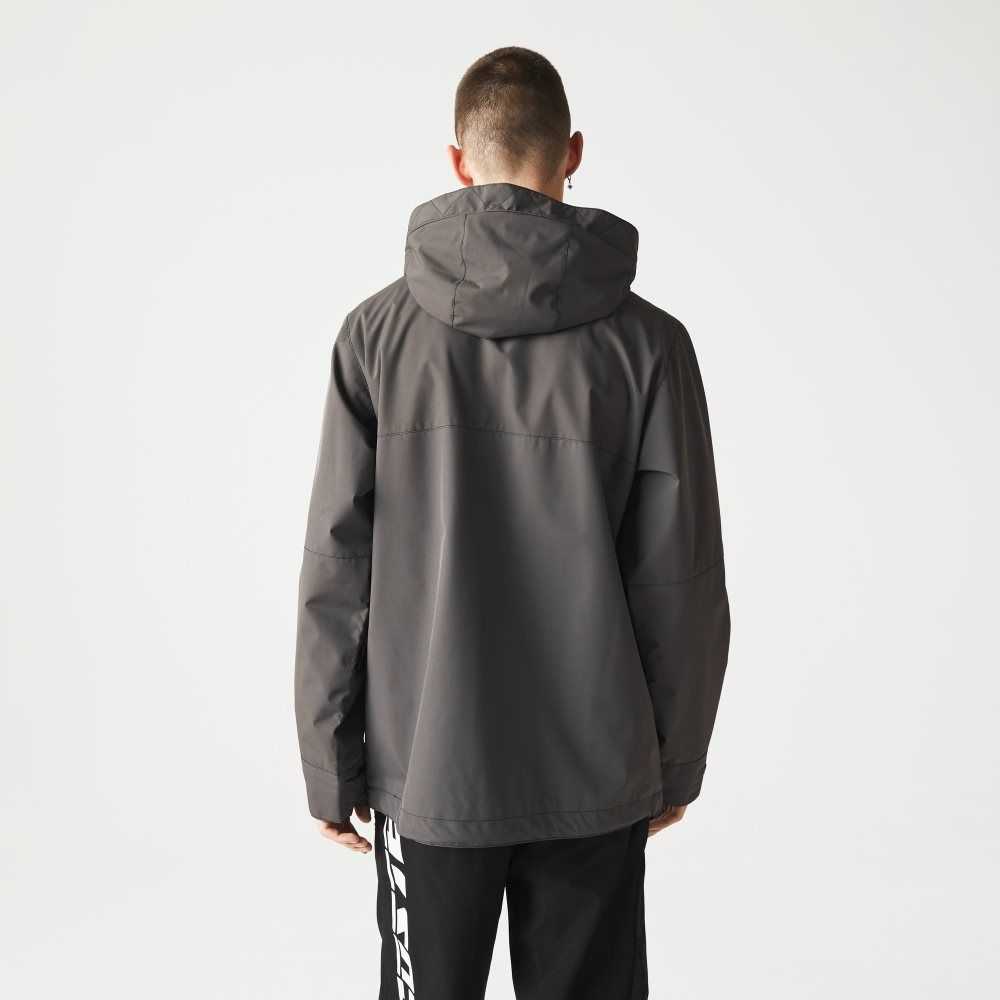 Lacoste Water-Repellent Parka Black | JSH-832956