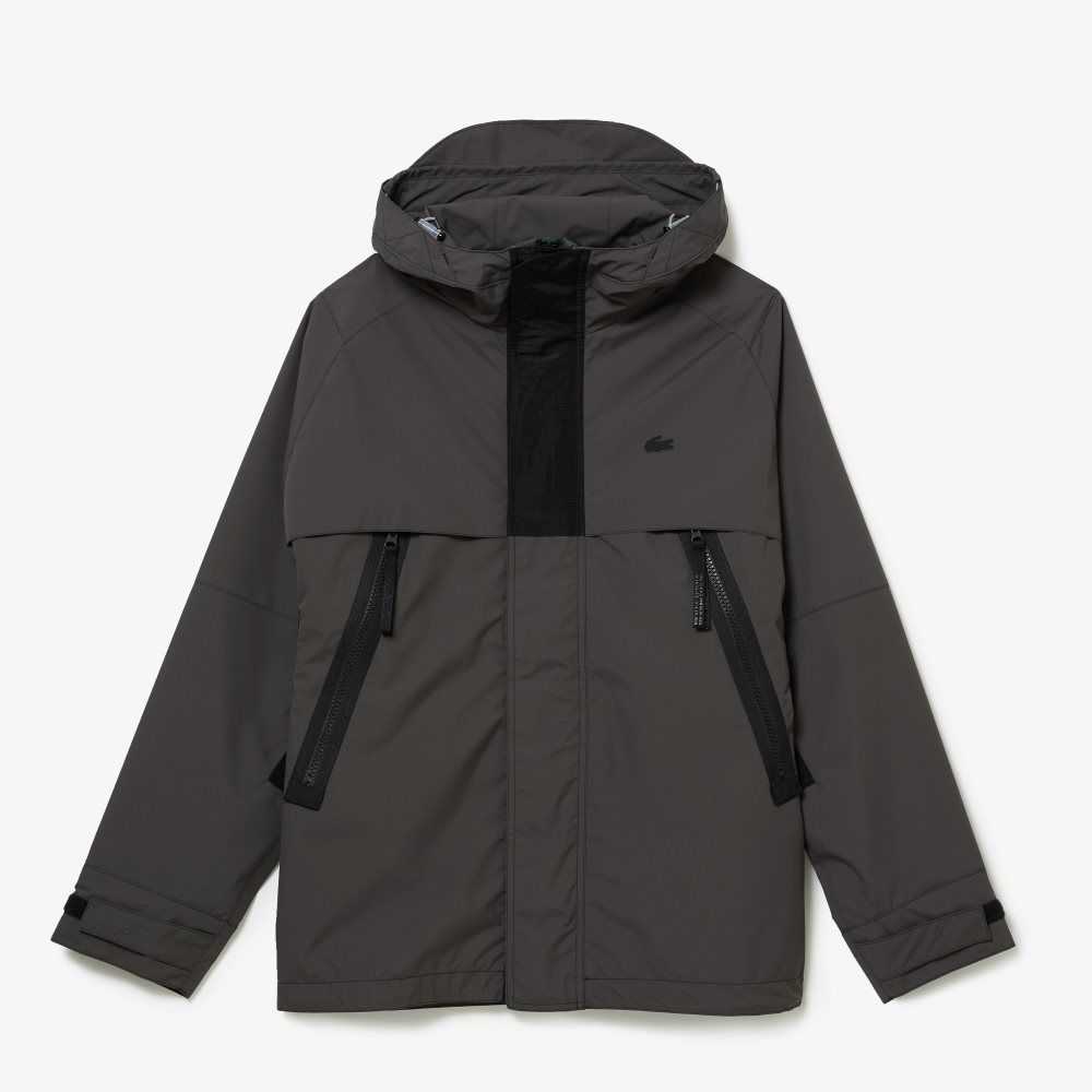 Lacoste Water-Repellent Parka Black | JSH-832956