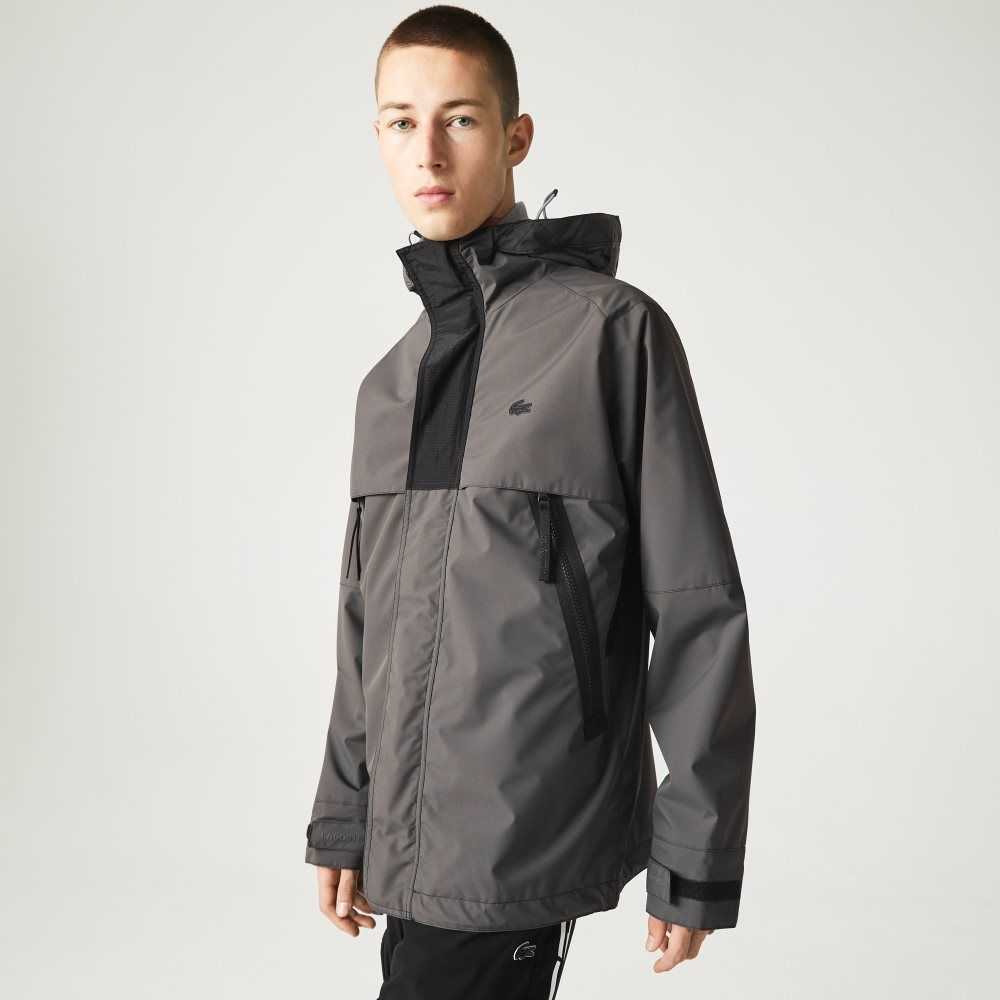 Lacoste Water-Repellent Parka Black | JSH-832956