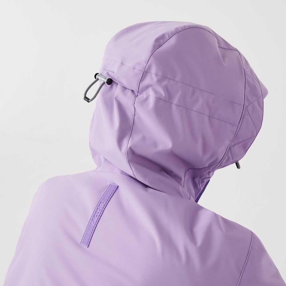 Lacoste Water-Repellent Parka Purple | TPL-902467