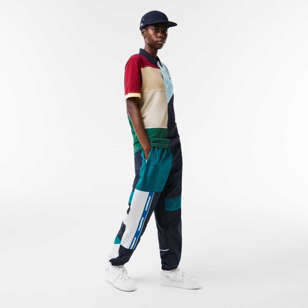 Lacoste Water-Repellent Patchwork Trackpants Multicolor | UVS-608425