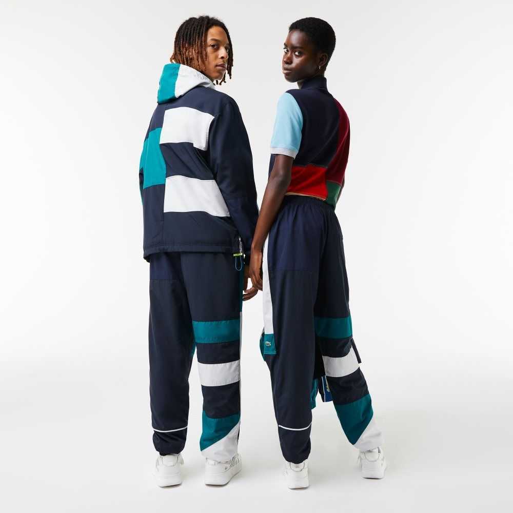 Lacoste Water-Repellent Patchwork Trackpants Multicolor | UVS-608425