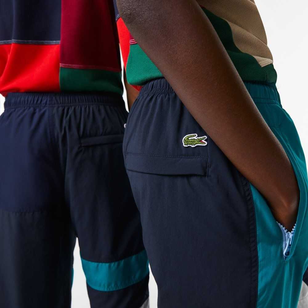 Lacoste Water-Repellent Patchwork Trackpants Multicolor | UVS-608425