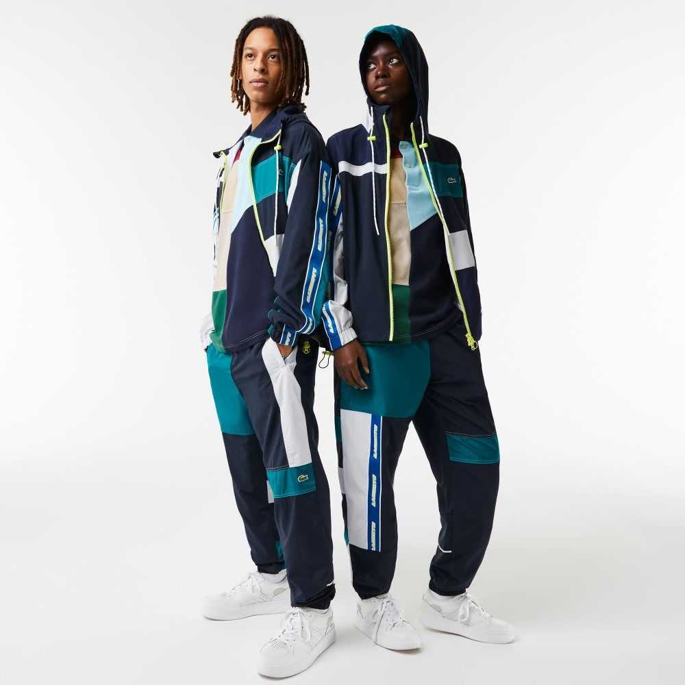 Lacoste Water-Repellent Patchwork Trackpants Multicolor | UVS-608425