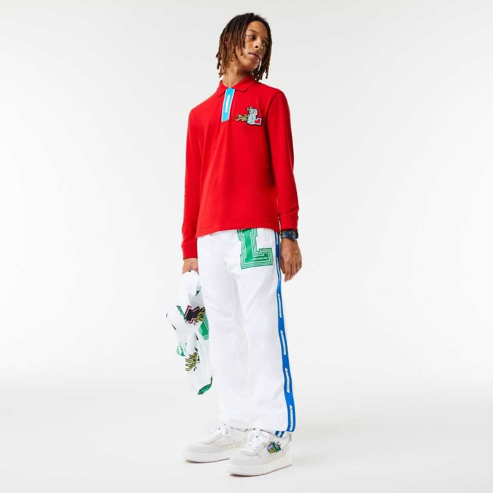 Lacoste Water-Repellent Trackpants White | GRK-829417