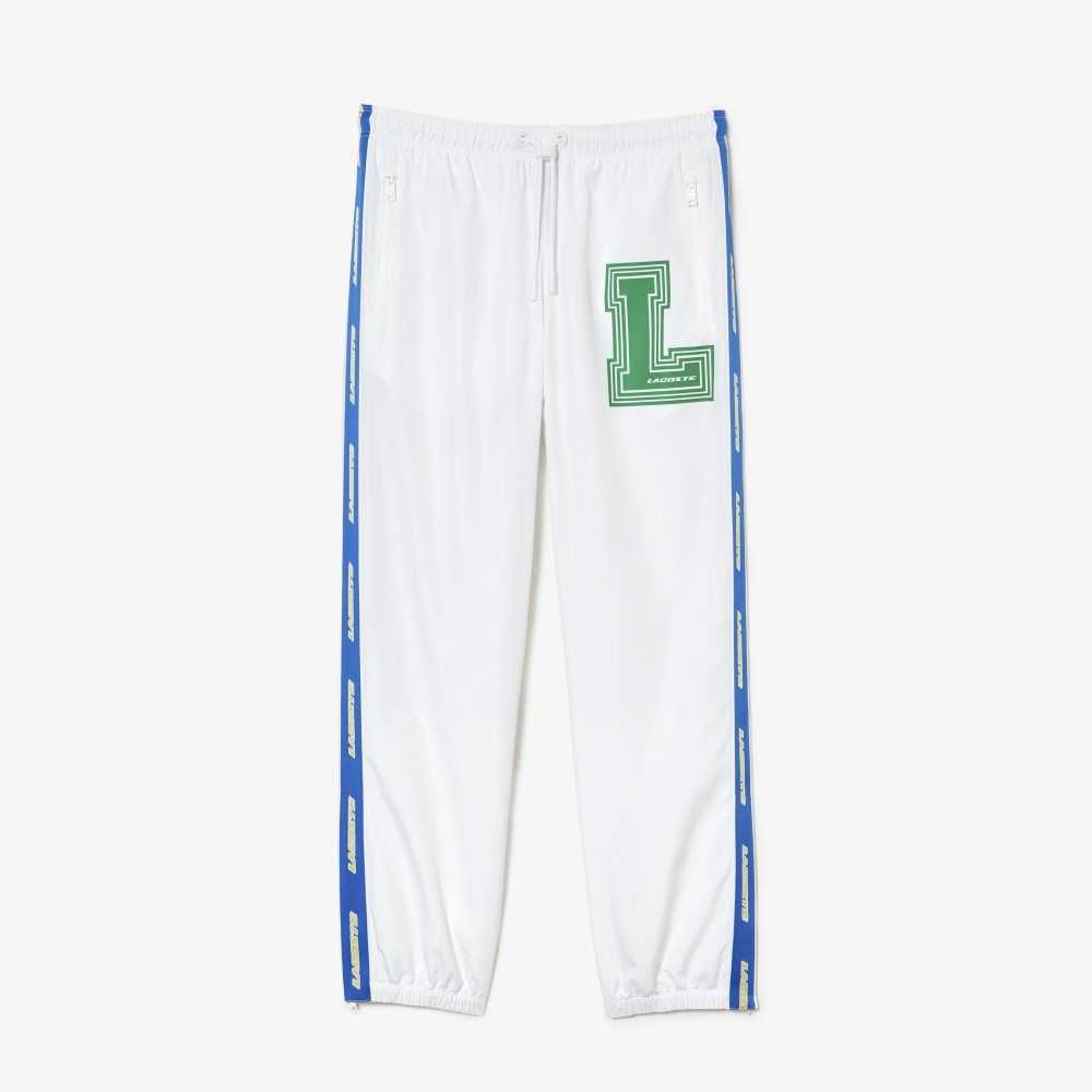 Lacoste Water-Repellent Trackpants White | GRK-829417