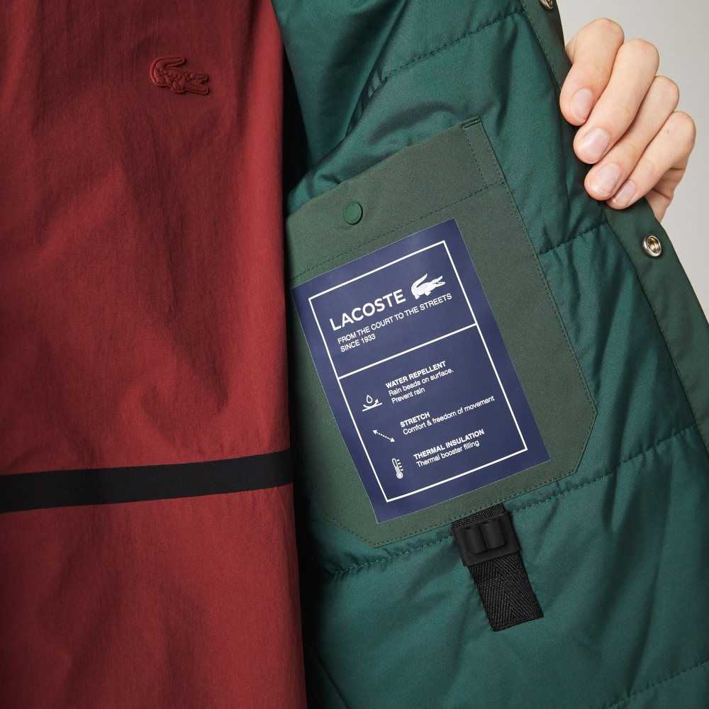 Lacoste Water-Resistant Overshirt Green | VQK-236490