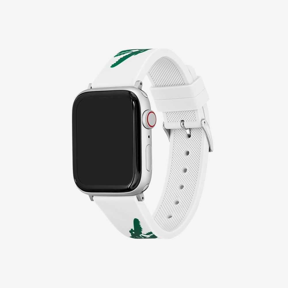 Lacoste White Strap For Apple Watch White | TRB-139652