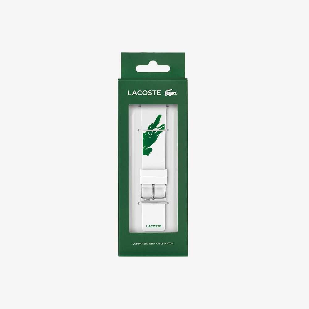 Lacoste White Strap For Apple Watch White | TRB-139652