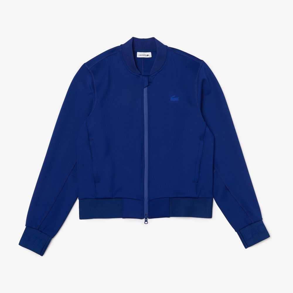 Lacoste Zip-Up Teddy Jacket Blue | SXU-145238