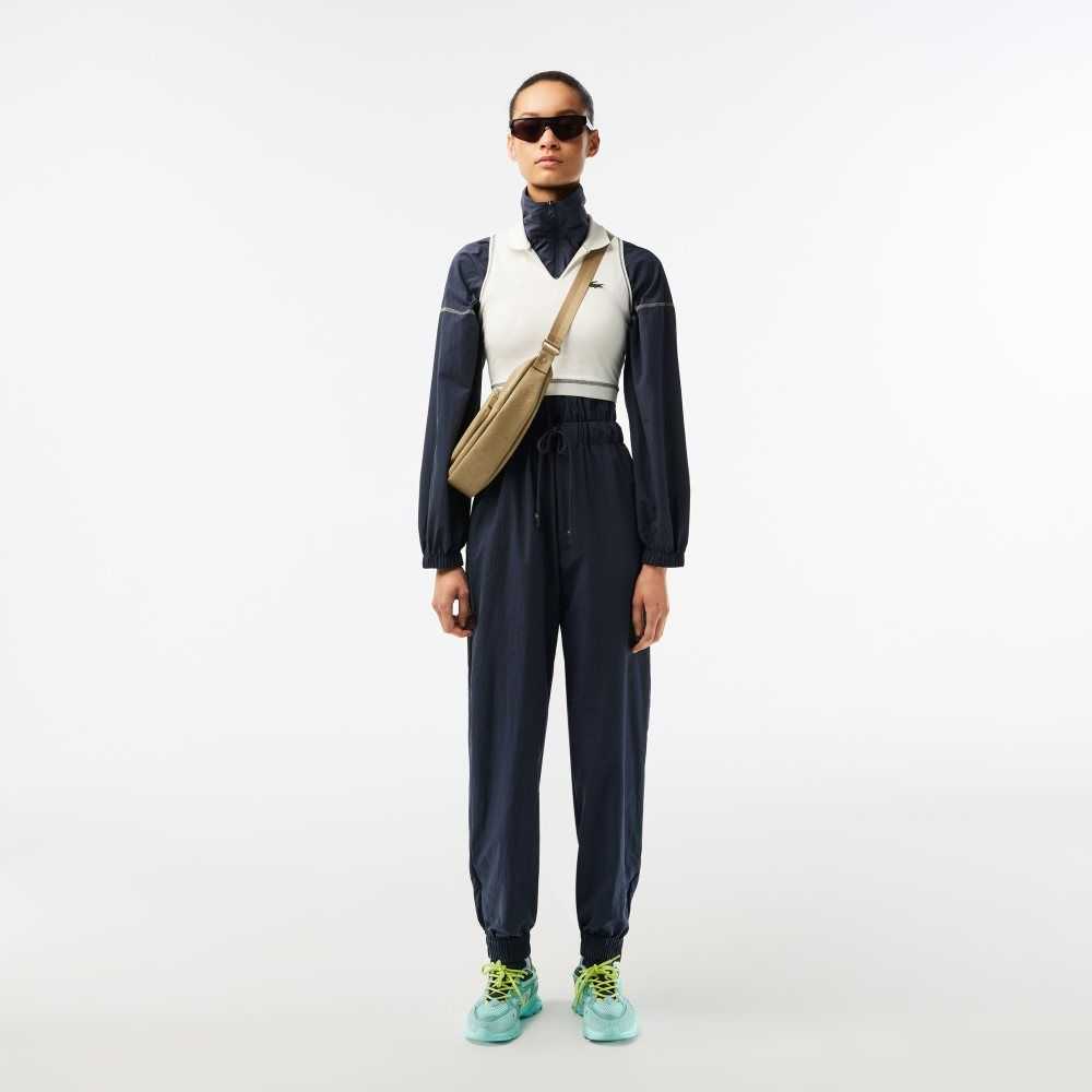 Lacoste Zipped Nylon Jumpsuit Blue | ECP-675248