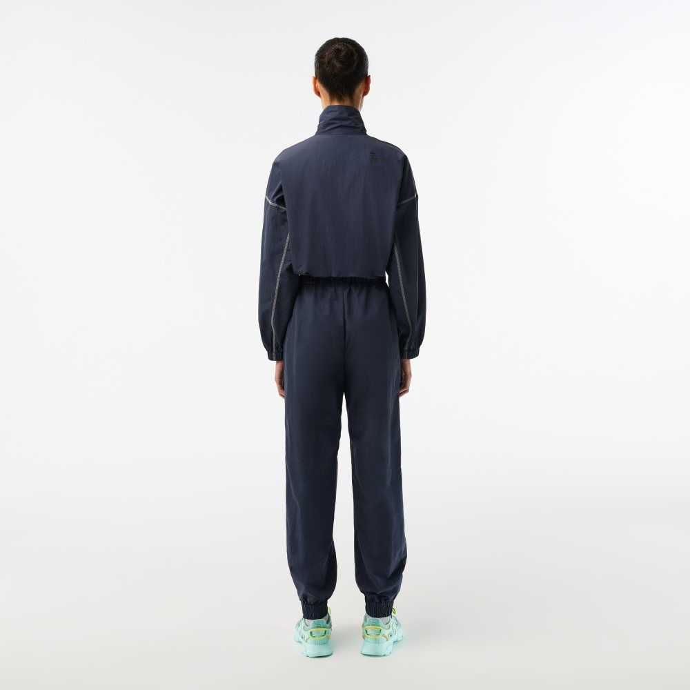 Lacoste Zipped Nylon Jumpsuit Blue | ECP-675248