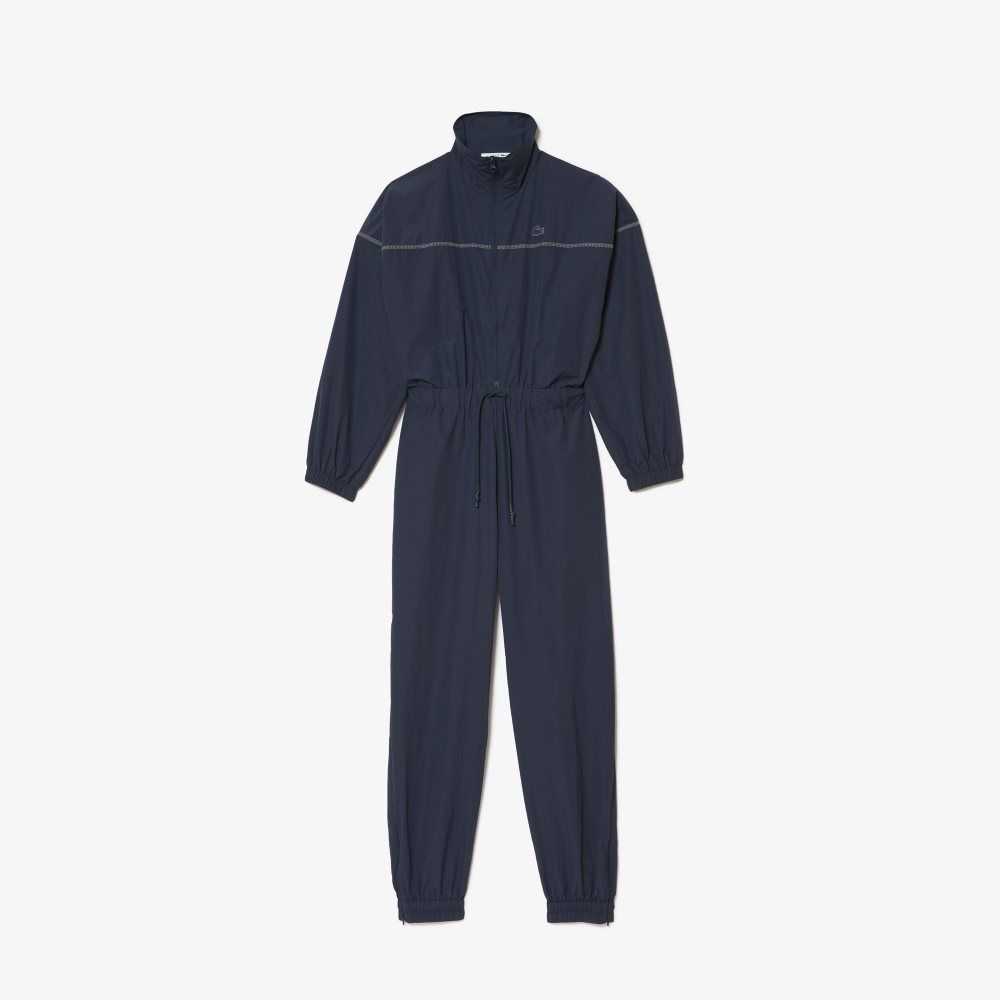 Lacoste Zipped Nylon Jumpsuit Blue | ECP-675248