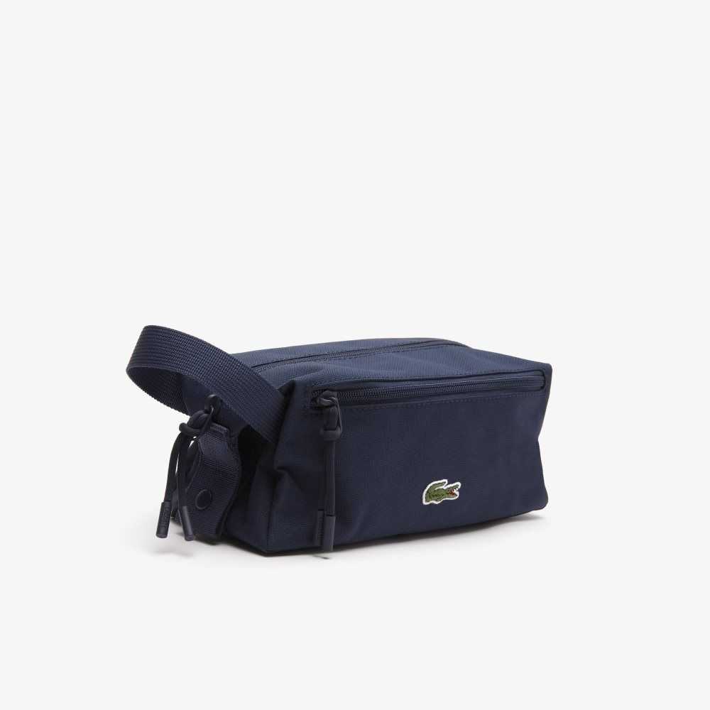 Lacoste Zippered Toiletry Bag Peacoat | NKD-349702