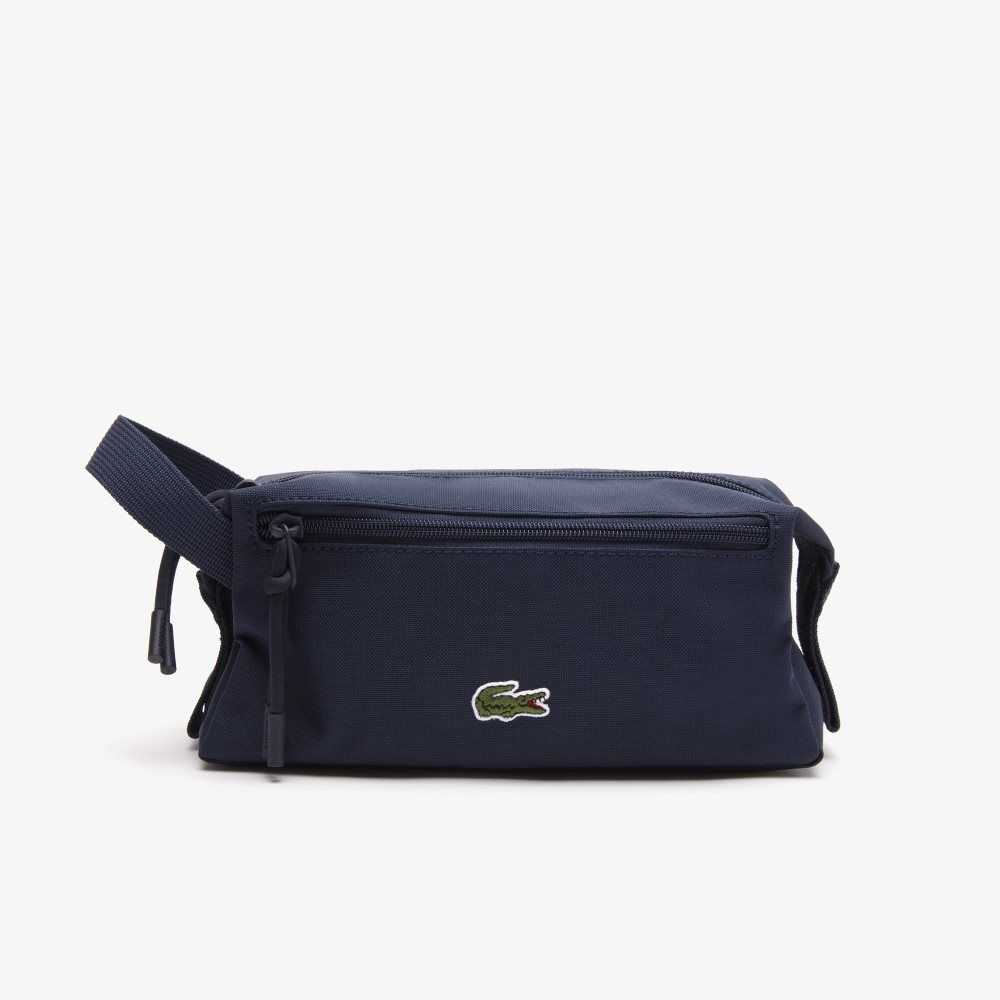 Lacoste Zippered Toiletry Bag Peacoat | NKD-349702