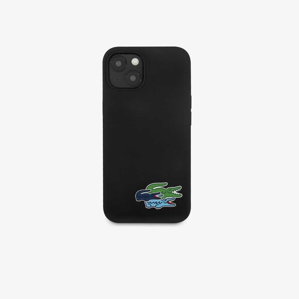 Lacoste silicone iPhone 14 Plus Case Black | CFM-548293