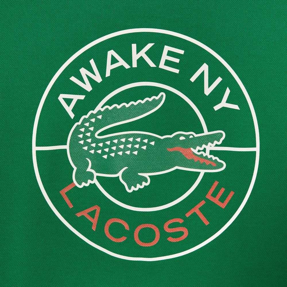 Lacoste x AWAKE NY Logo Cotton Pique T-shirt Green | BMN-167924