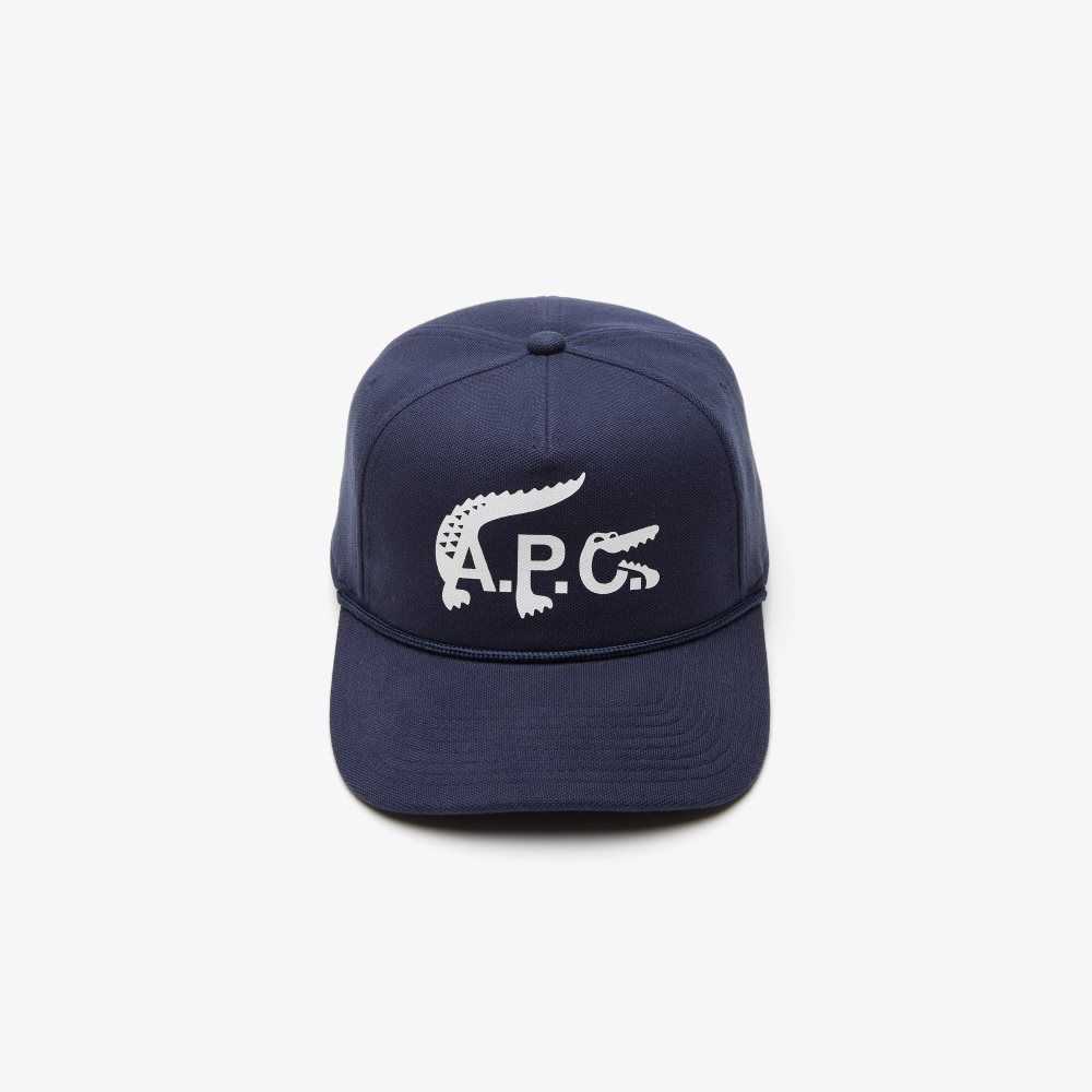 Lacoste x A.P.C. Organic Cotton Cap Blue | FAU-084159