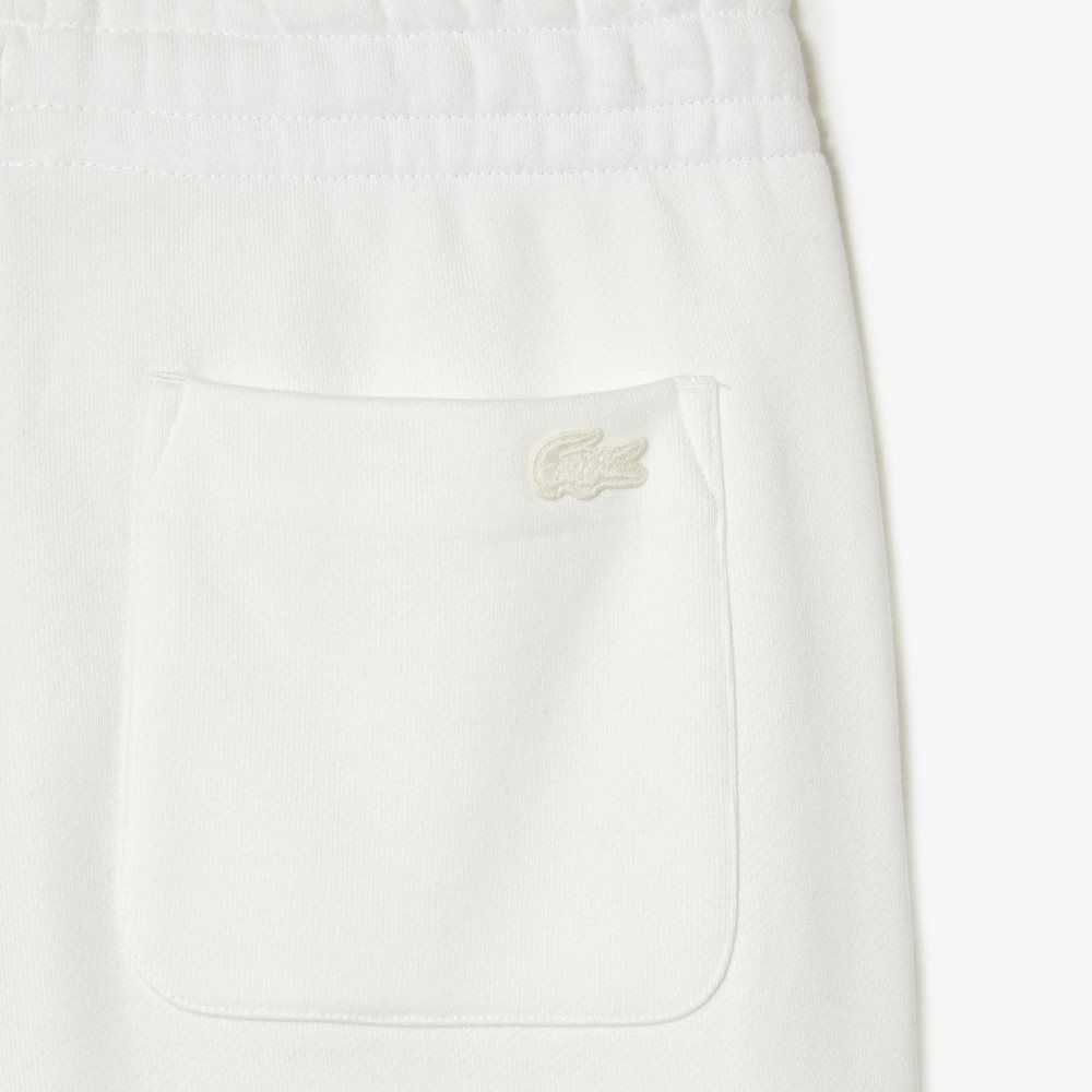 Lacoste x Goop Cotton Fleece Trackpants White | TDW-592018