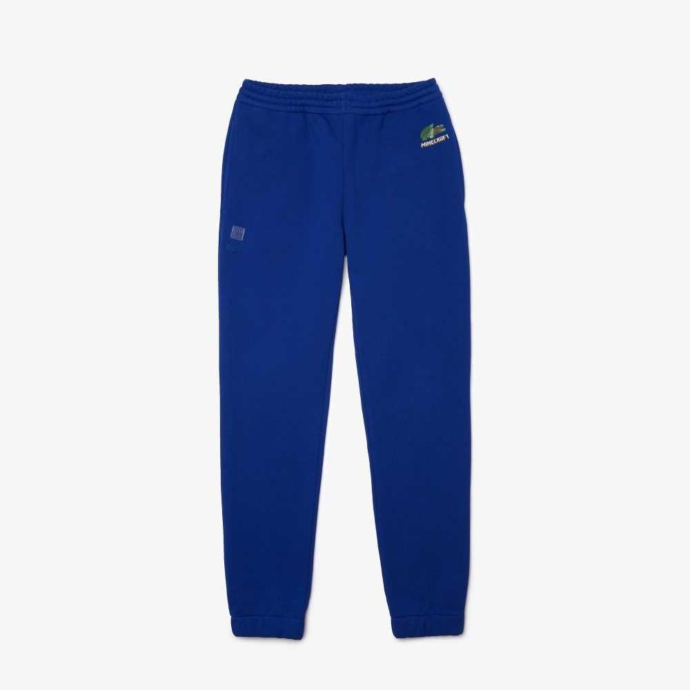 Lacoste x Minecraft Organic Cotton Fleece Jogging Pants Blue | VLH-139576