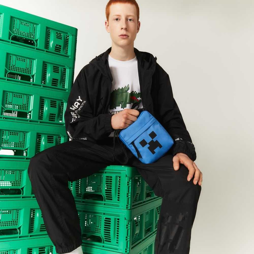 Lacoste x Minecraft Print Canvas Vertical Crossover Bag Aerien Minecraft | BME-423859