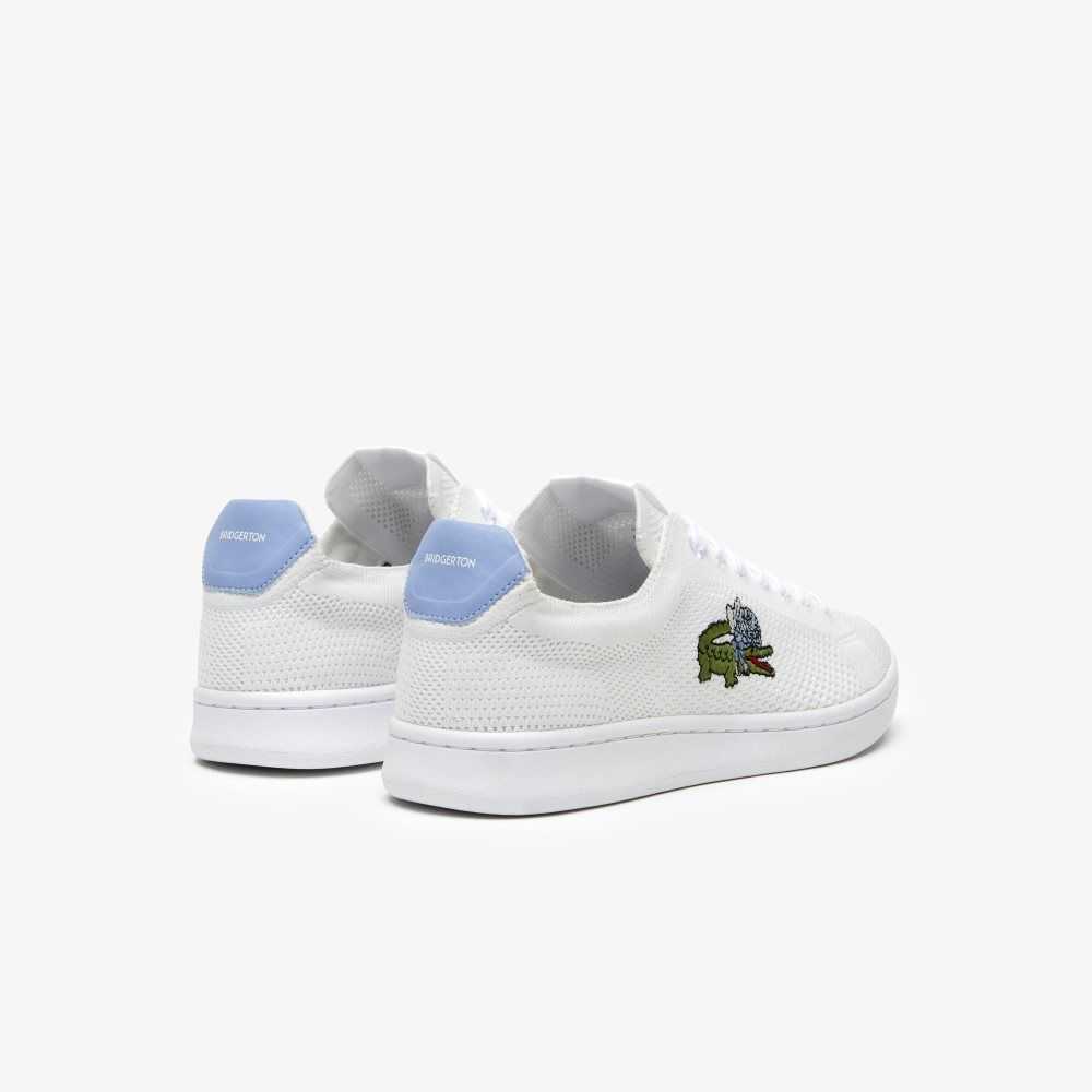 Lacoste x Netflix Bridgerton Carnaby Piquee Sneakers White/Light Blue | JQB-637809