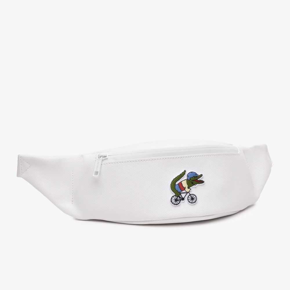 Lacoste x Netflix Croc Print Belt Bag Blc Croco Sex Education | BKO-168270