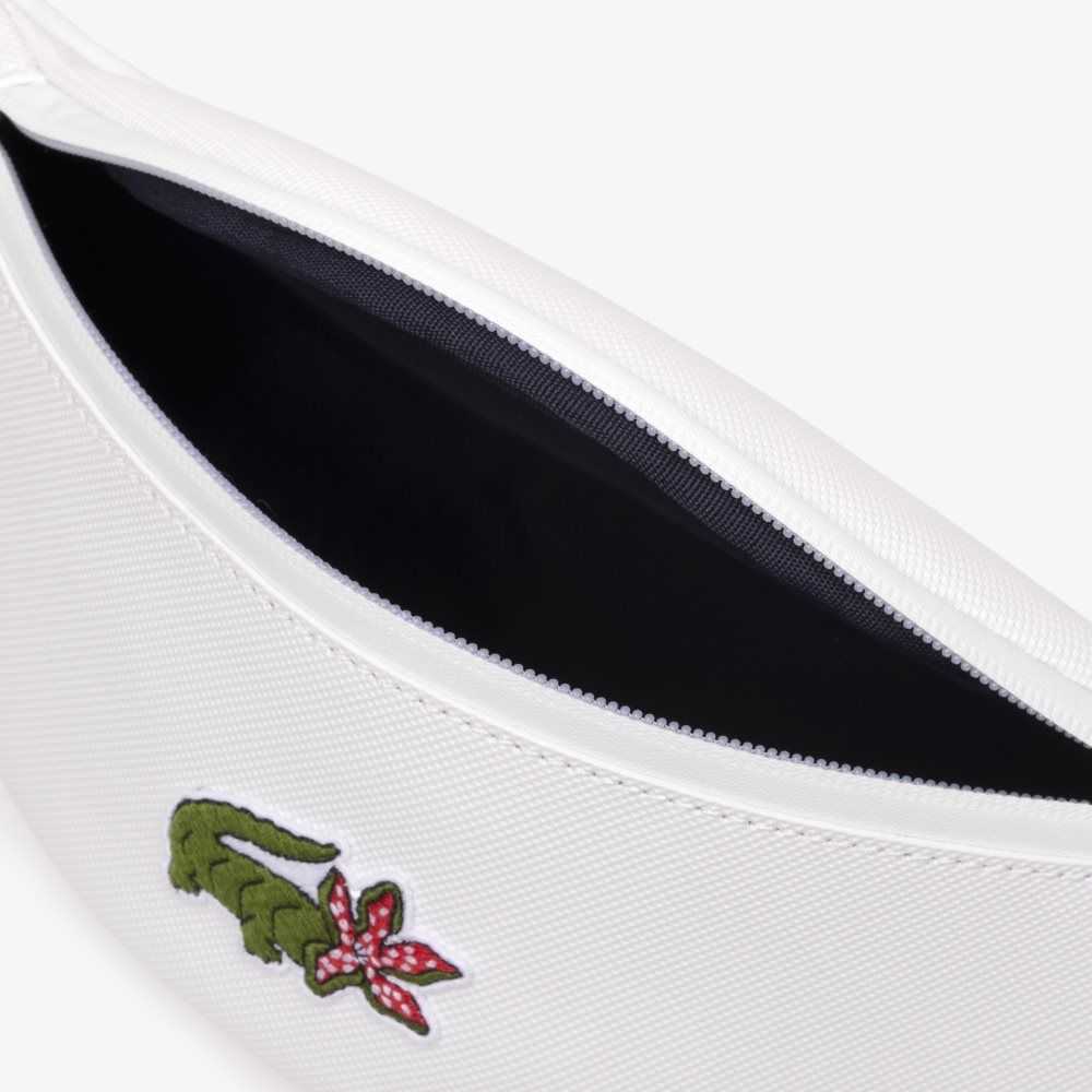 Lacoste x Netflix Croc Print Belt Bag Blc Croco Stranger Things | TVM-169548