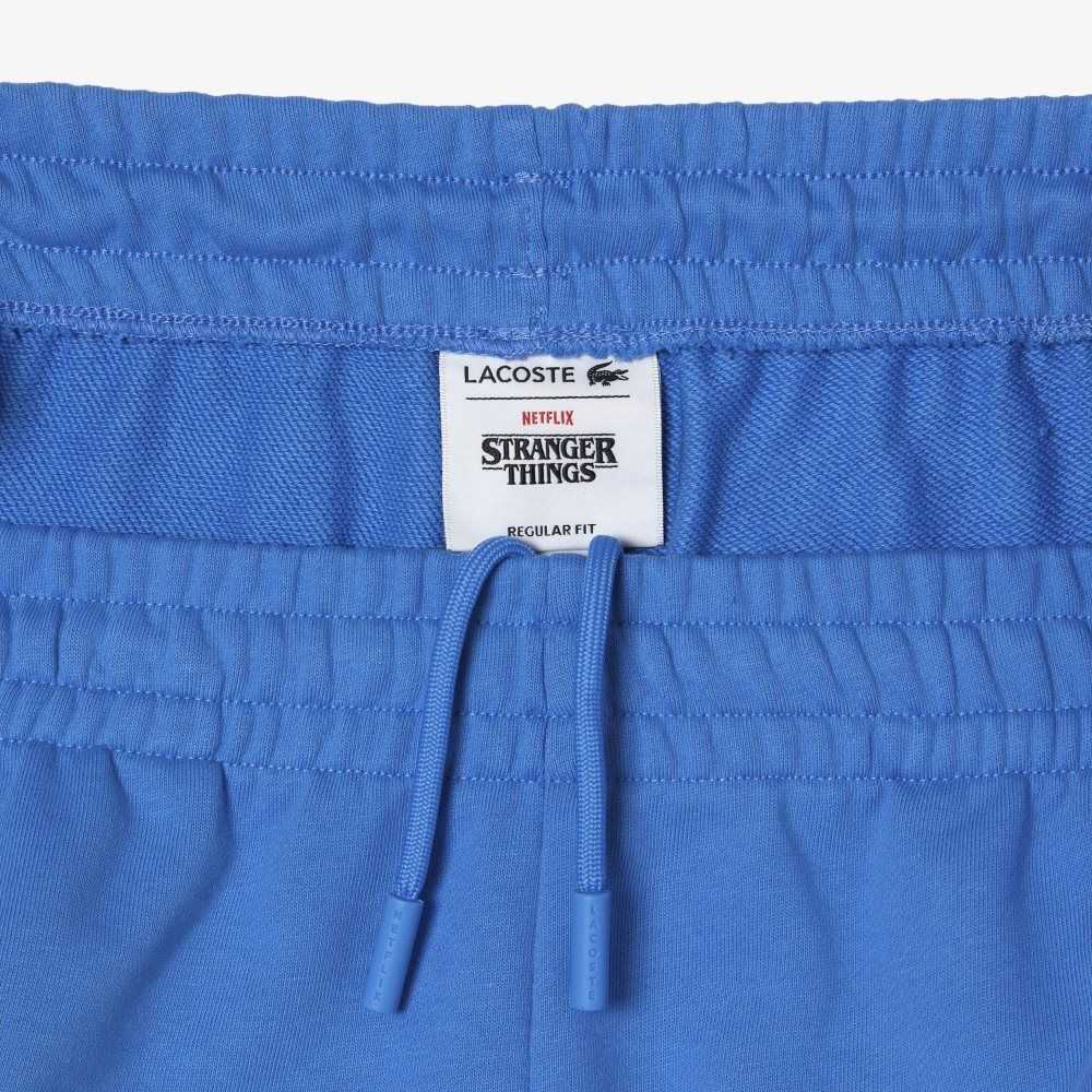 Lacoste x Netflix Croc Print Track Pants Blue | FUW-213865