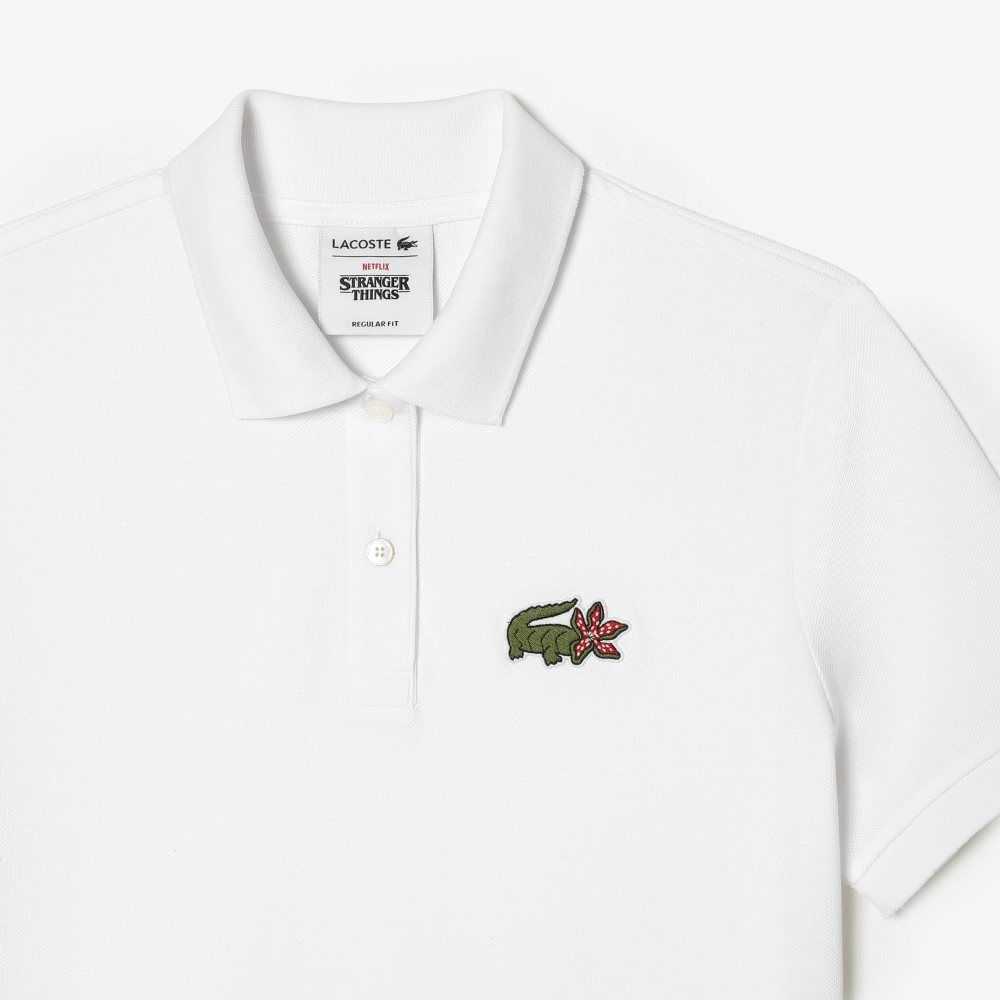 Lacoste x Netflix Crocodile Polo Stranger Things | JSL-187046