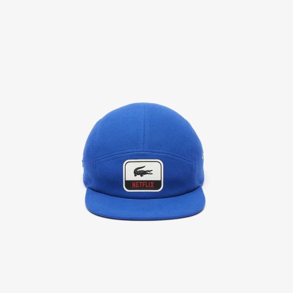 Lacoste x Netflix Organic Cotton Cap Blue | HSK-810236