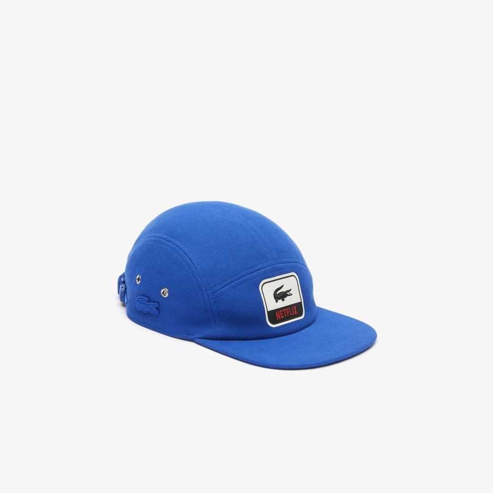 Lacoste x Netflix Organic Cotton Cap Blue | HSK-810236