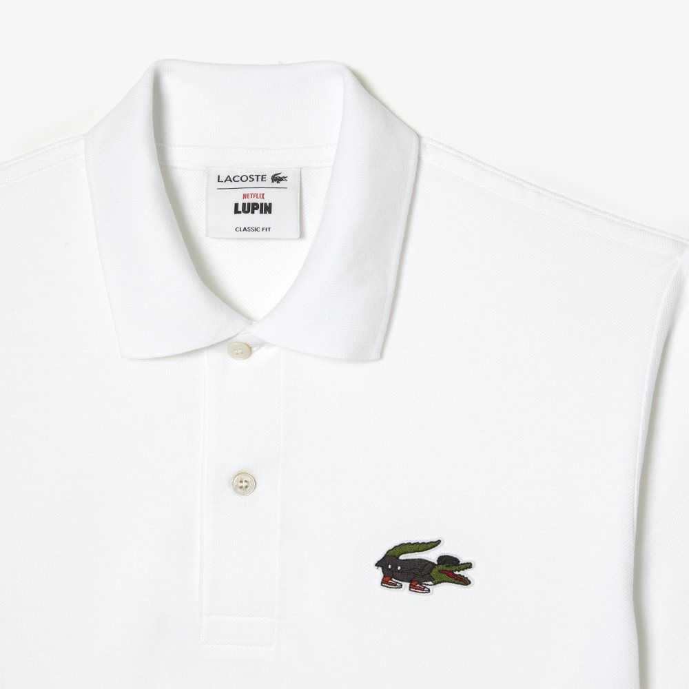 Lacoste x Netflix Organic Cotton Polo Lupin | CAD-524197