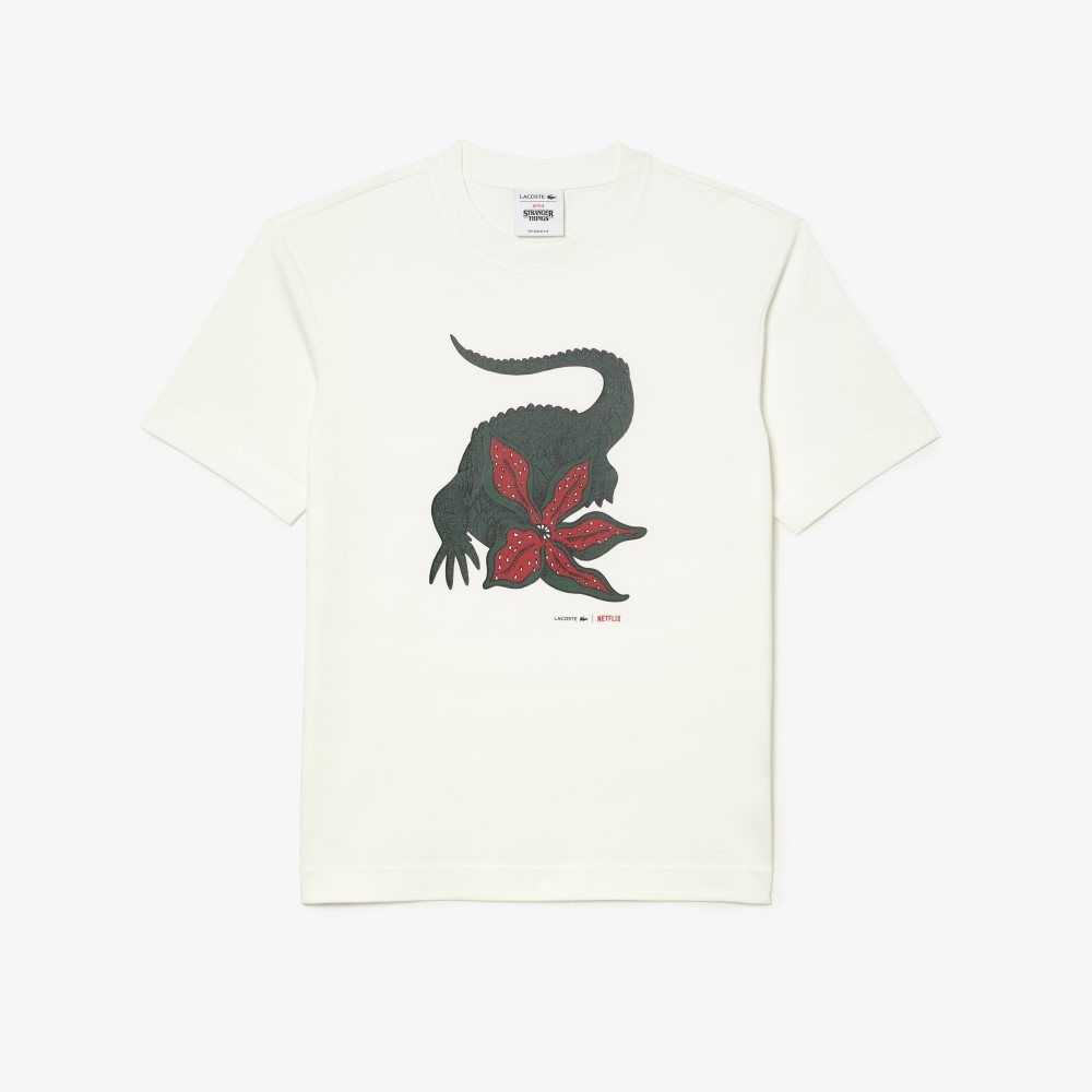 Lacoste x Netflix Organic Cotton T-Shirt Stranger Things | NJK-261450