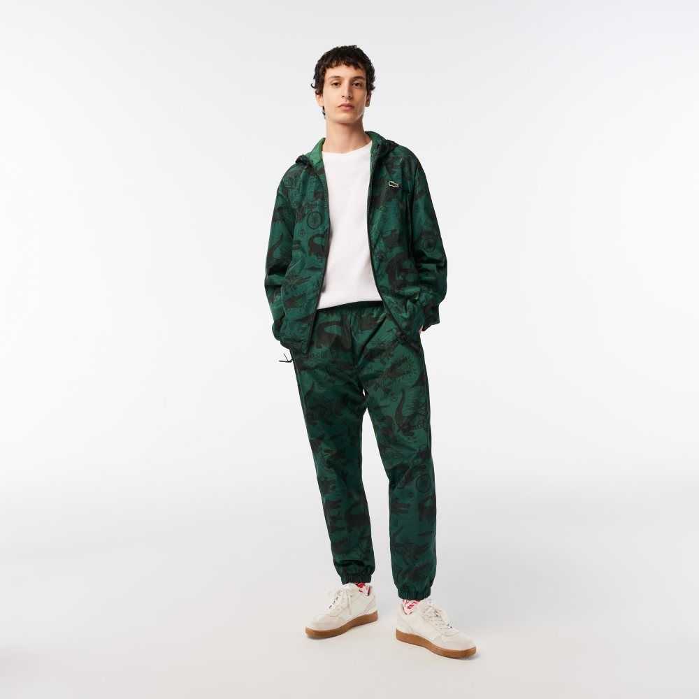 Lacoste x Netflix Printed Hooded Jacket Multicolor | KWY-493872