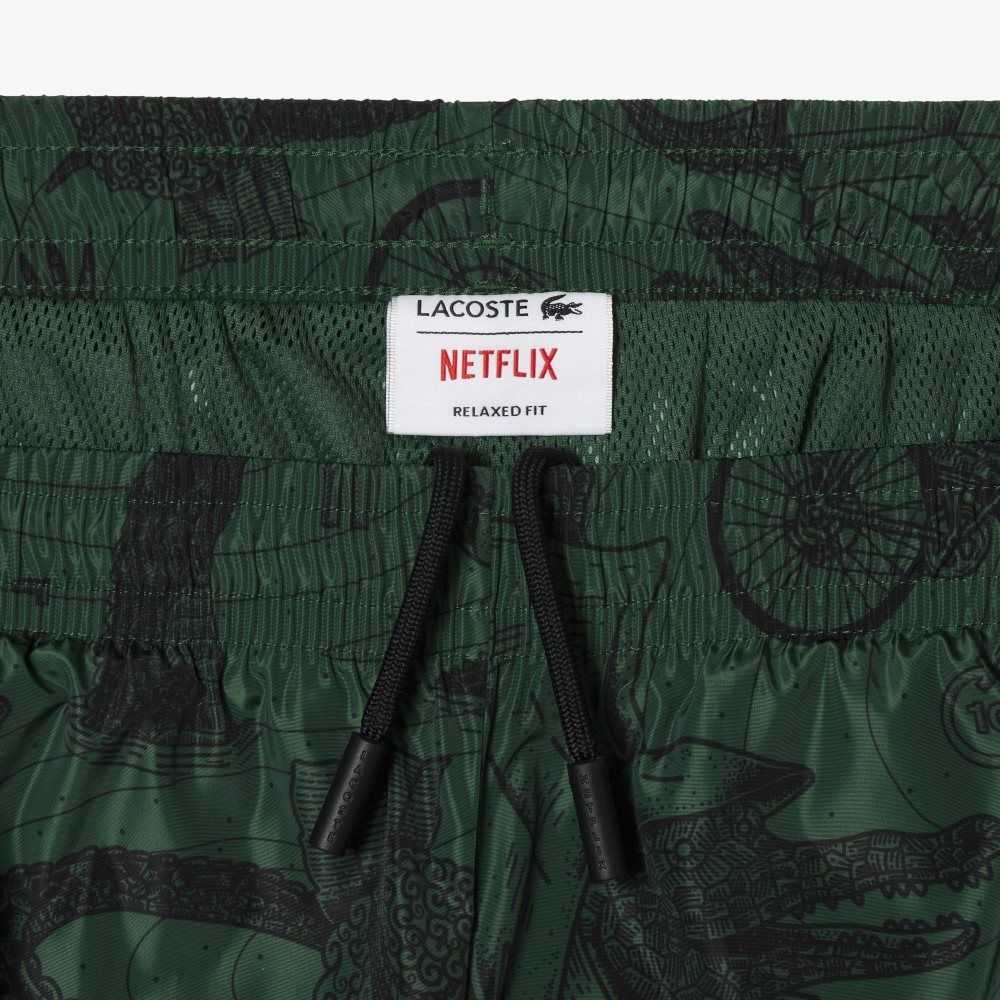 Lacoste x Netflix Printed Track Pants Multicolor | AQC-840653