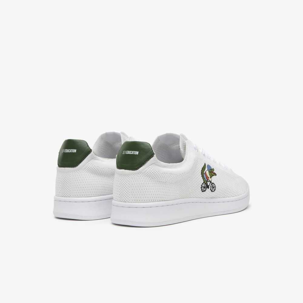 Lacoste x Netflix Sex Education Carnaby Piquee Sneakers White/Green | AHJ-298701